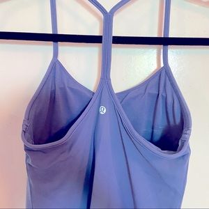 Lululemon Blue Scoop Neck Tank Top